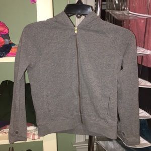 A Grey Cat-Ear Hoodie
